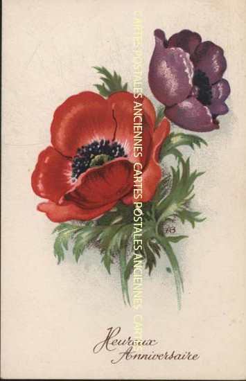 Cartes postales anciennes > CARTES POSTALES > carte postale ancienne > cartes-postales-ancienne.com Anniversaire