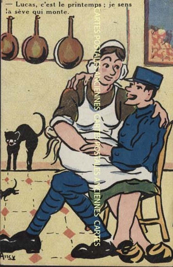 Cartes postales anciennes > CARTES POSTALES > carte postale ancienne > cartes-postales-ancienne.com Militaire Humour
