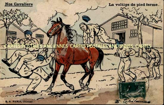 Cartes postales anciennes > CARTES POSTALES > carte postale ancienne > cartes-postales-ancienne.com Militaire Humour