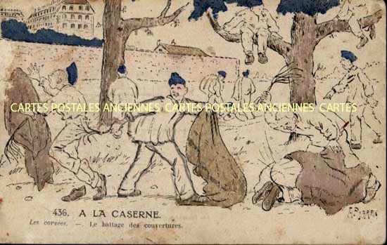Cartes postales anciennes > CARTES POSTALES > carte postale ancienne > cartes-postales-ancienne.com Militaire Humour
