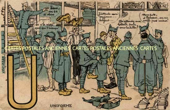 Cartes postales anciennes > CARTES POSTALES > carte postale ancienne > cartes-postales-ancienne.com Militaire Humour