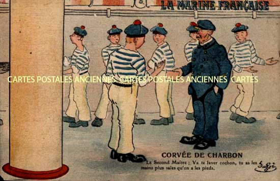 Cartes postales anciennes > CARTES POSTALES > carte postale ancienne > cartes-postales-ancienne.com Militaire Humour