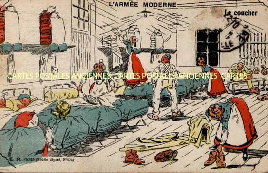 Cartes postales anciennes > CARTES POSTALES > carte postale ancienne > cartes-postales-ancienne.com Militaire Humour