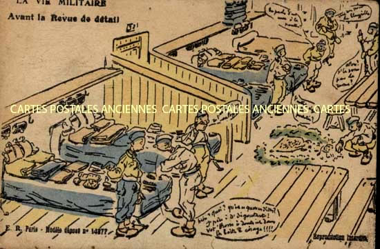 Cartes postales anciennes > CARTES POSTALES > carte postale ancienne > cartes-postales-ancienne.com Militaire Humour