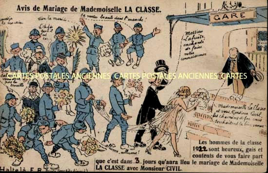 Cartes postales anciennes > CARTES POSTALES > carte postale ancienne > cartes-postales-ancienne.com Militaire Humour