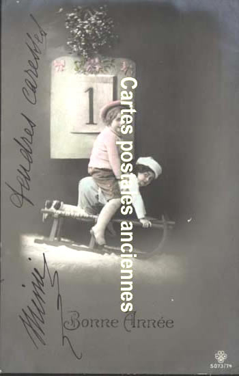 Cartes postales anciennes > CARTES POSTALES > carte postale ancienne > cartes-postales-ancienne.com Nouvelle annee Bonne annee