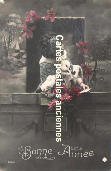 Cartes postales anciennes > CARTES POSTALES > carte postale ancienne > cartes-postales-ancienne.com Nouvelle annee Bonne annee