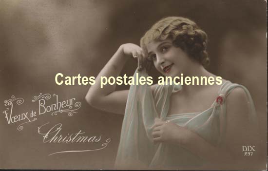 Cartes postales anciennes > CARTES POSTALES > carte postale ancienne > cartes-postales-ancienne.com Divers Voeux de bonheur