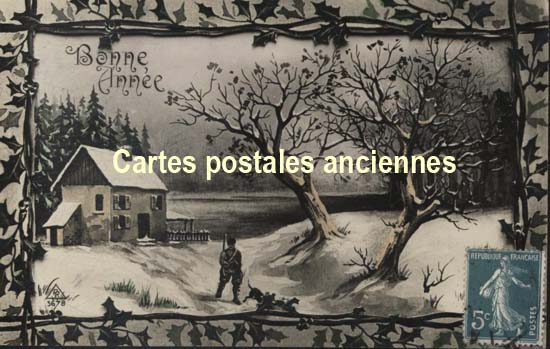 Cartes postales anciennes > CARTES POSTALES > carte postale ancienne > cartes-postales-ancienne.com Paysage neige