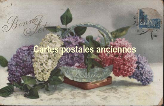 Cartes postales anciennes > CARTES POSTALES > carte postale ancienne > cartes-postales-ancienne.com Fleurs avec vase