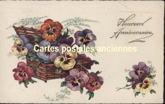 Cartes postales anciennes > CARTES POSTALES > carte postale ancienne > cartes-postales-ancienne.com Fleurs avec vase