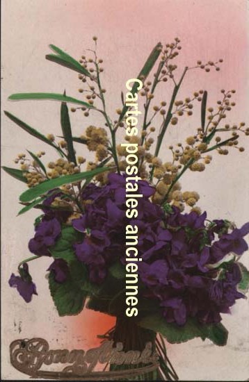 Cartes postales anciennes > CARTES POSTALES > carte postale ancienne > cartes-postales-ancienne.com Fleurs avec vase