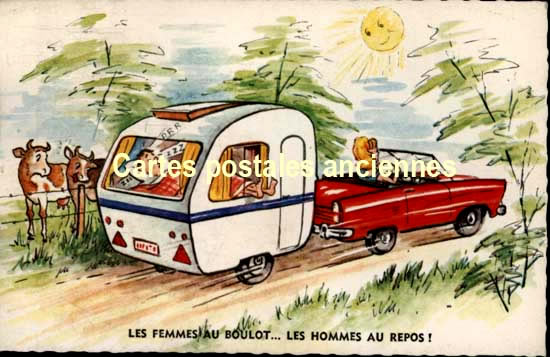 Cartes postales anciennes > CARTES POSTALES > carte postale ancienne > cartes-postales-ancienne.com Humour Vacances