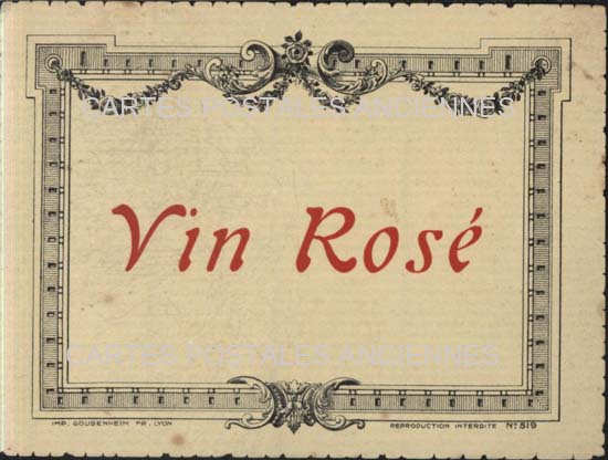 Cartes postales anciennes > CARTES POSTALES > carte postale ancienne > cartes-postales-ancienne.com Etiquette vin