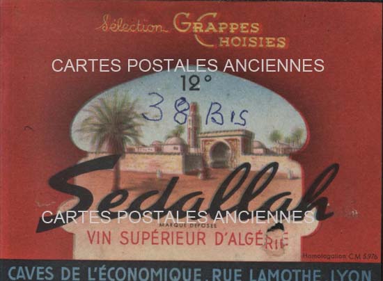 Cartes postales anciennes > CARTES POSTALES > carte postale ancienne > cartes-postales-ancienne.com Etiquette vin