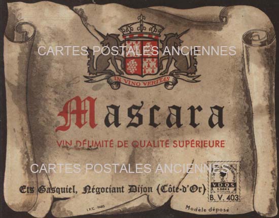Cartes postales anciennes > CARTES POSTALES > carte postale ancienne > cartes-postales-ancienne.com Etiquette vin