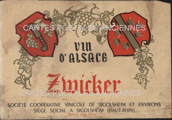 Cartes postales anciennes > CARTES POSTALES > carte postale ancienne > cartes-postales-ancienne.com Etiquette vin