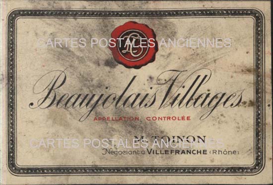 Cartes postales anciennes > CARTES POSTALES > carte postale ancienne > cartes-postales-ancienne.com Etiquette vin
