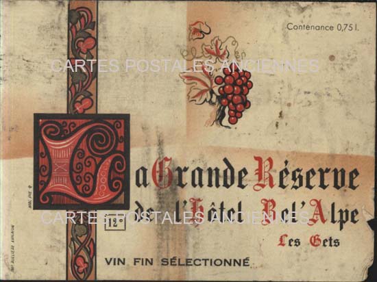 Cartes postales anciennes > CARTES POSTALES > carte postale ancienne > cartes-postales-ancienne.com Etiquette vin