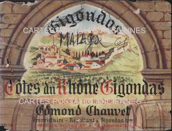 Cartes postales anciennes > CARTES POSTALES > carte postale ancienne > cartes-postales-ancienne.com Etiquette vin