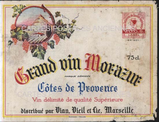 Cartes postales anciennes > CARTES POSTALES > carte postale ancienne > cartes-postales-ancienne.com Etiquette vin