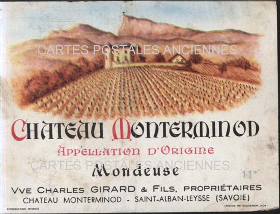 Cartes postales anciennes > CARTES POSTALES > carte postale ancienne > cartes-postales-ancienne.com Etiquette vin