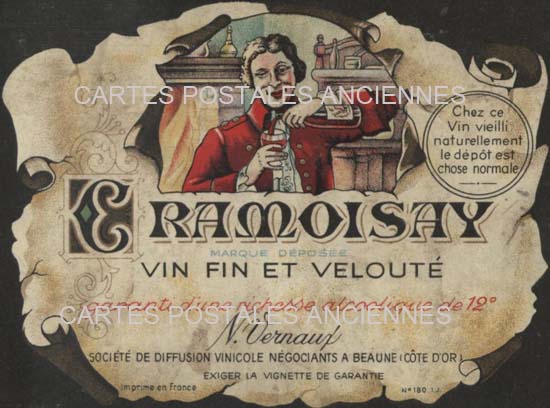 Cartes postales anciennes > CARTES POSTALES > carte postale ancienne > cartes-postales-ancienne.com Etiquette vin