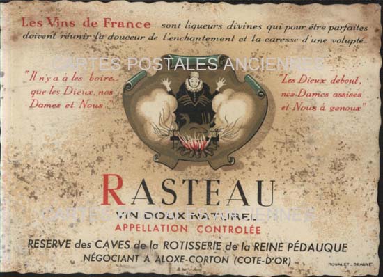 Cartes postales anciennes > CARTES POSTALES > carte postale ancienne > cartes-postales-ancienne.com Etiquette vin