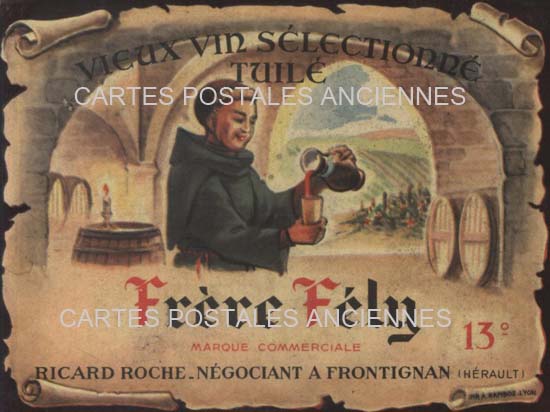 Cartes postales anciennes > CARTES POSTALES > carte postale ancienne > cartes-postales-ancienne.com Etiquette vin