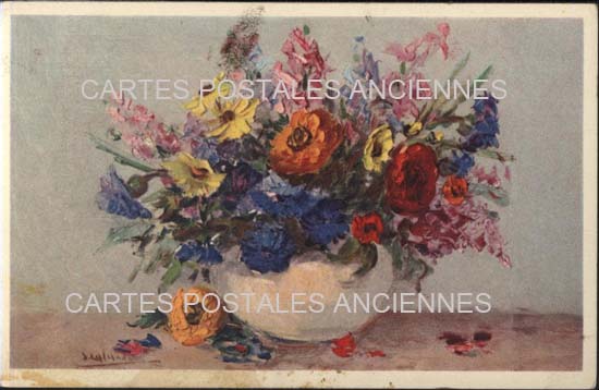 Cartes postales anciennes > CARTES POSTALES > carte postale ancienne > cartes-postales-ancienne.com Fleurs avec vase
