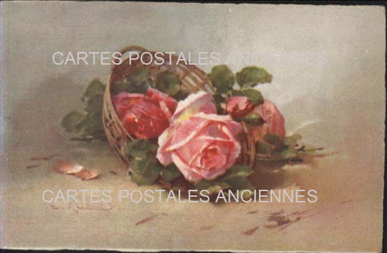Cartes postales anciennes > CARTES POSTALES > carte postale ancienne > cartes-postales-ancienne.com Fleurs avec vase