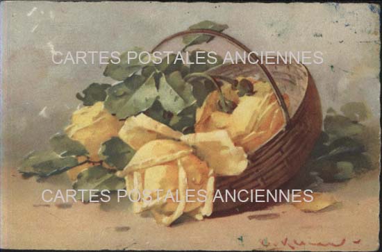 Cartes postales anciennes > CARTES POSTALES > carte postale ancienne > cartes-postales-ancienne.com Fleurs avec vase