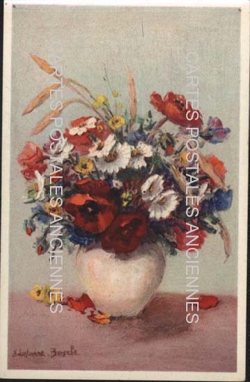 Cartes postales anciennes > CARTES POSTALES > carte postale ancienne > cartes-postales-ancienne.com Fleurs avec vase