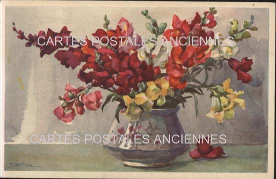 Cartes postales anciennes > CARTES POSTALES > carte postale ancienne > cartes-postales-ancienne.com Fleurs avec vase