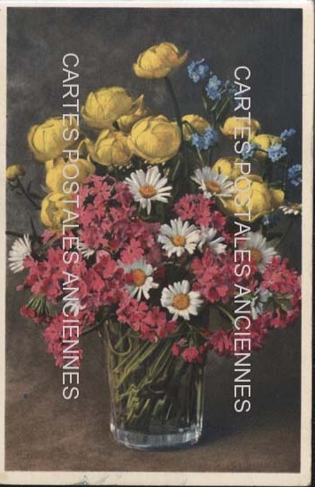 Cartes postales anciennes > CARTES POSTALES > carte postale ancienne > cartes-postales-ancienne.com Fleurs avec vase