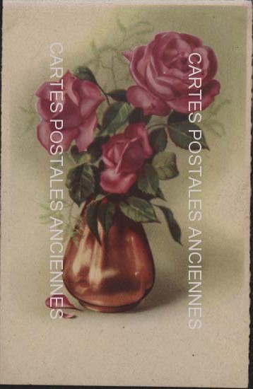 Cartes postales anciennes > CARTES POSTALES > carte postale ancienne > cartes-postales-ancienne.com Fleurs avec vase