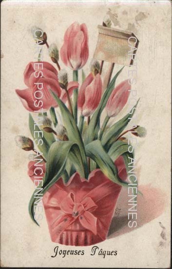Cartes postales anciennes > CARTES POSTALES > carte postale ancienne > cartes-postales-ancienne.com Fleurs avec vase