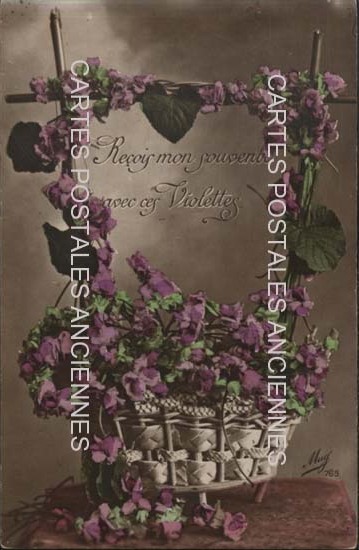 Cartes postales anciennes > CARTES POSTALES > carte postale ancienne > cartes-postales-ancienne.com Fleurs avec vase
