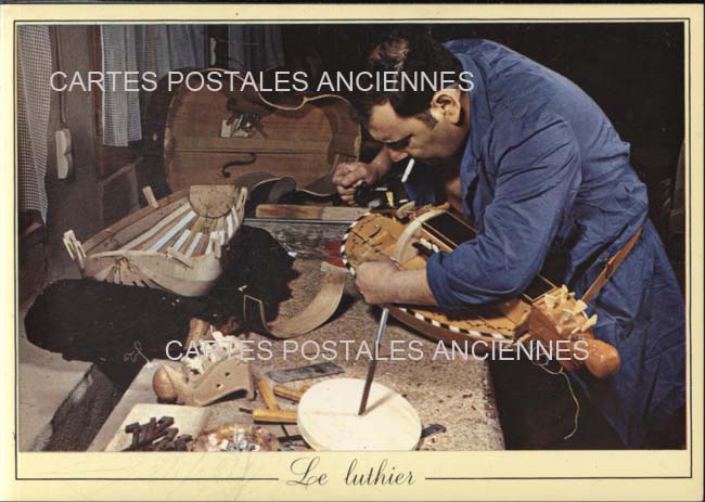 Cartes postales anciennes > CARTES POSTALES > carte postale ancienne > cartes-postales-ancienne.com Metiers Luthier souffleur