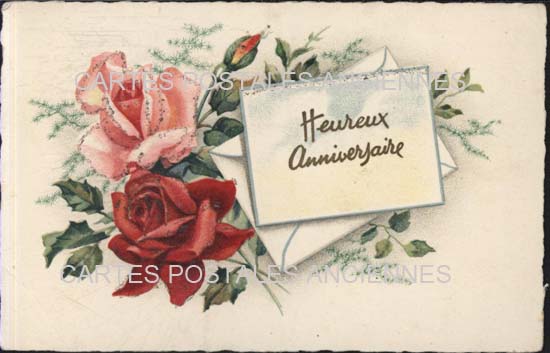 Cartes postales anciennes > CARTES POSTALES > carte postale ancienne > cartes-postales-ancienne.com Anniversaire