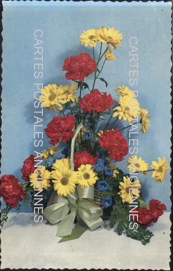Cartes postales anciennes > CARTES POSTALES > carte postale ancienne > cartes-postales-ancienne.com Fleurs avec vase