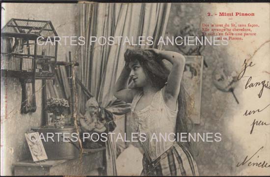 Cartes postales anciennes > CARTES POSTALES > carte postale ancienne > cartes-postales-ancienne.com Prenom Mimi pinson