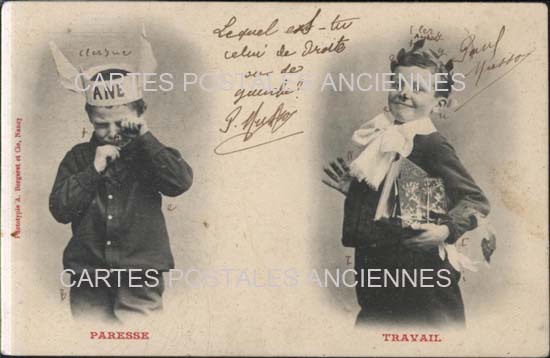 Cartes postales anciennes > CARTES POSTALES > carte postale ancienne > cartes-postales-ancienne.com Divers Paresse travail