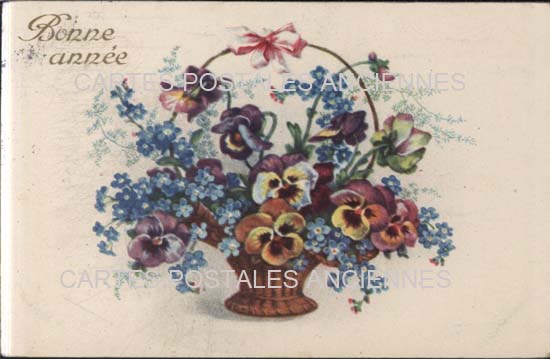 Cartes postales anciennes > CARTES POSTALES > carte postale ancienne > cartes-postales-ancienne.com Fleurs avec vase