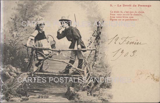 Cartes postales anciennes > CARTES POSTALES > carte postale ancienne > cartes-postales-ancienne.com Divers Le droit de passage