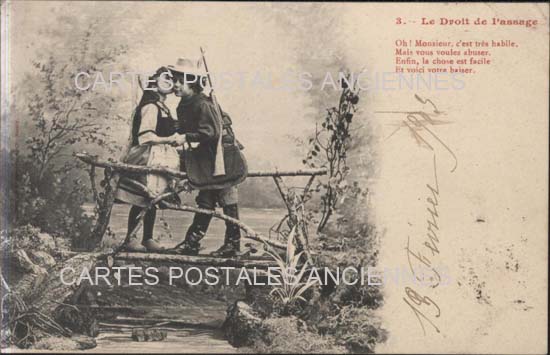 Cartes postales anciennes > CARTES POSTALES > carte postale ancienne > cartes-postales-ancienne.com Divers Le droit de passage