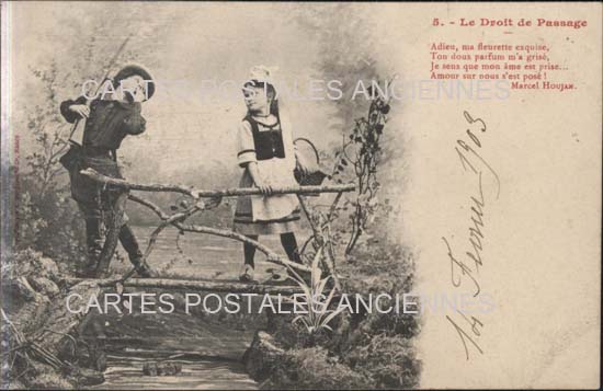 Cartes postales anciennes > CARTES POSTALES > carte postale ancienne > cartes-postales-ancienne.com Divers Le droit de passage