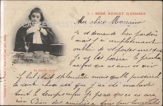 Cartes postales anciennes > CARTES POSTALES > carte postale ancienne > cartes-postales-ancienne.com Enfant bebe Bebe avocat