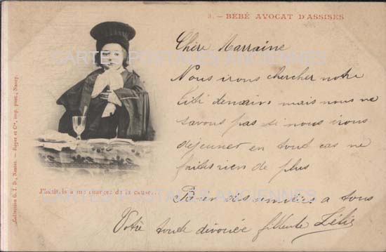 Cartes postales anciennes > CARTES POSTALES > carte postale ancienne > cartes-postales-ancienne.com Enfant bebe Bebe avocat