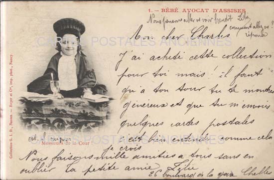 Cartes postales anciennes > CARTES POSTALES > carte postale ancienne > cartes-postales-ancienne.com Enfant bebe Bebe avocat